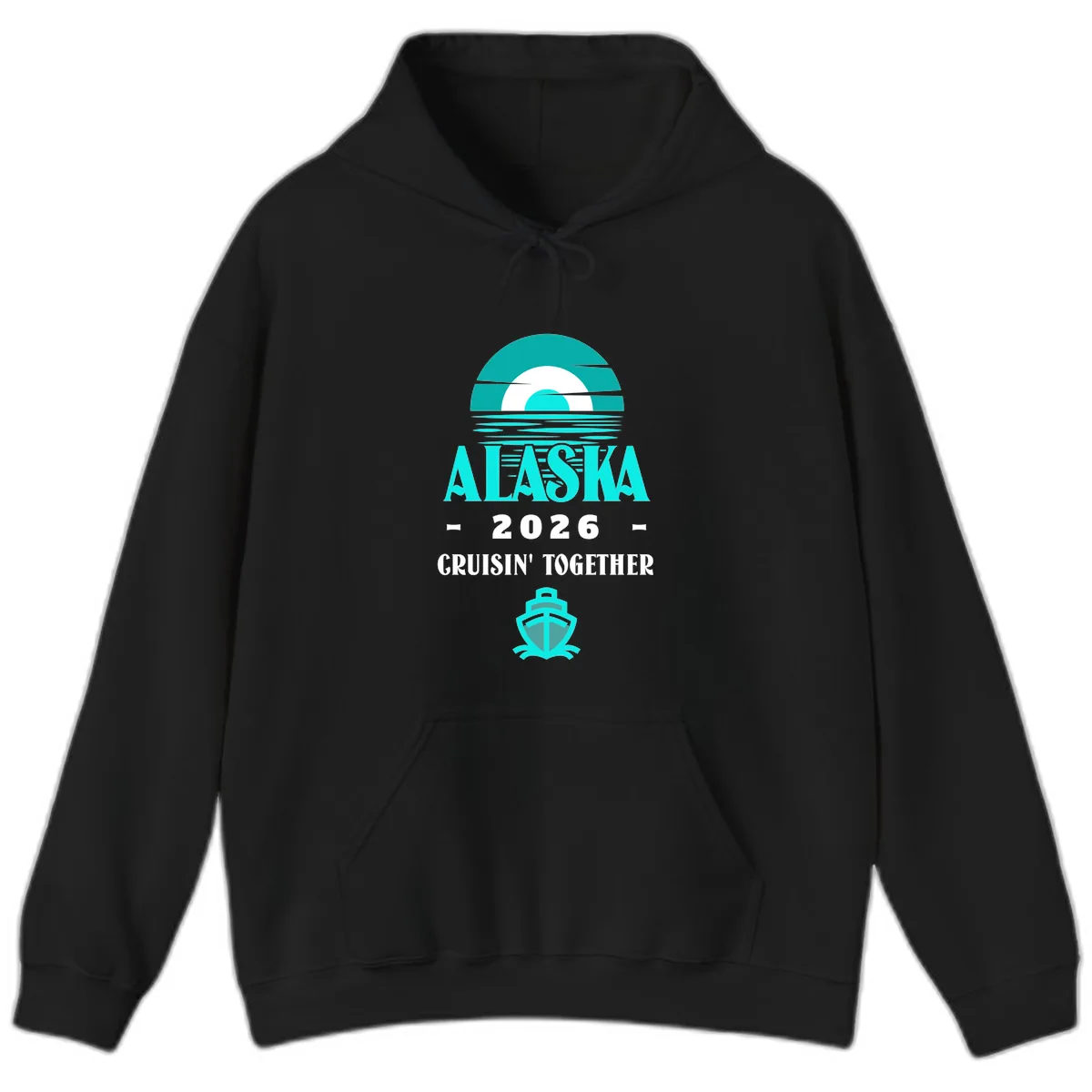 Alaska 2026 Cruisin' Together Scenic Hoodie in Black
