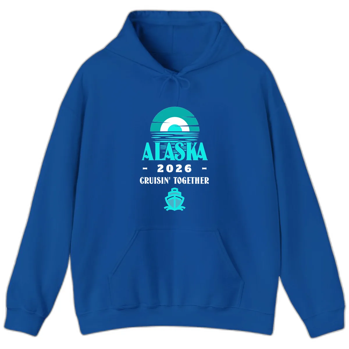 Alaska 2026 Cruisin' Together Scenic Hoodie in Royal