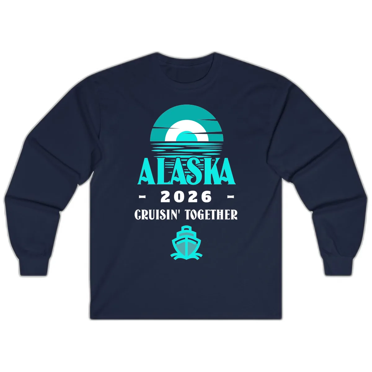 Alaska 2026 Cruisin' Together Scenic Long Sleeve in Navy