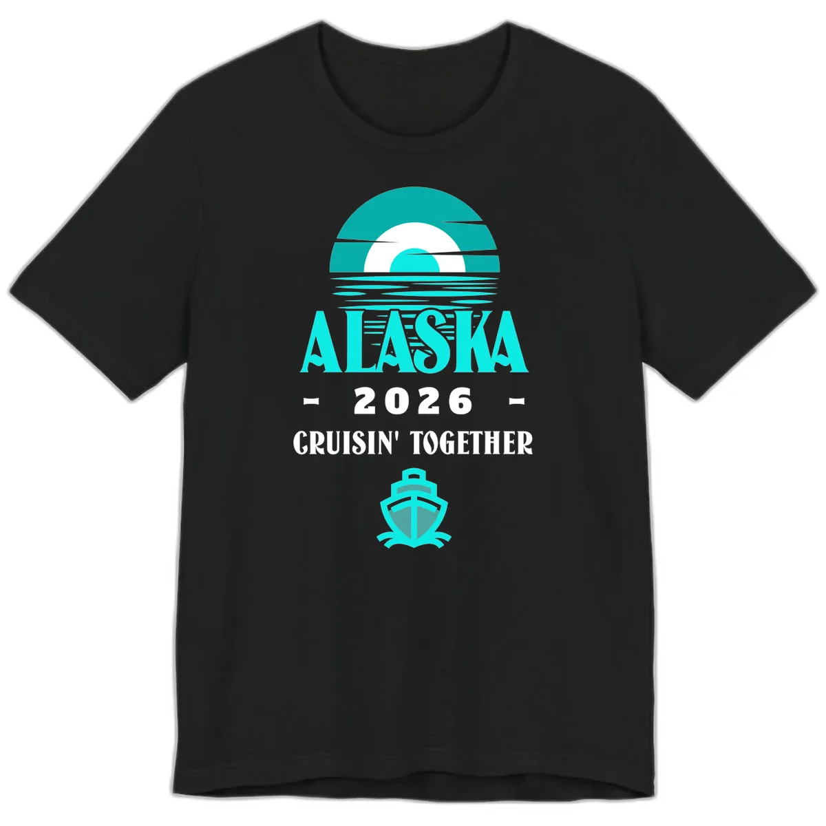 Alaska 2026 Cruisin' Together Scenic Premium T-Shirt in Black