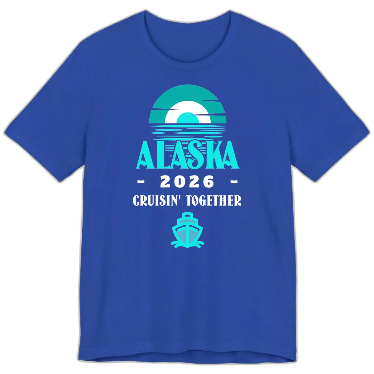 Alaska 2026 Cruisin' Together Scenic Premium T-Shirt in True Royal