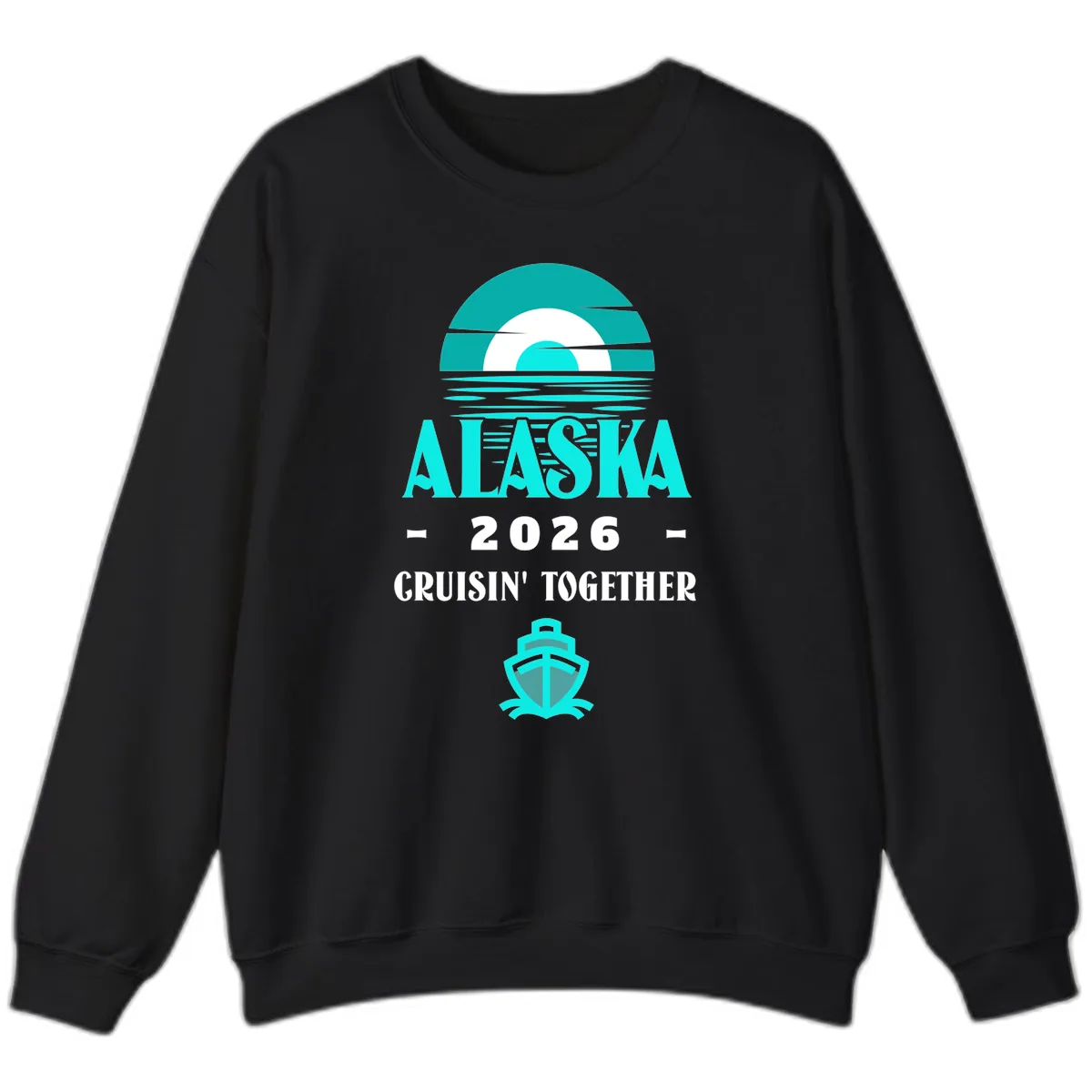Alaska 2026 Cruisin' Together Scenic Sweatshirt in Black