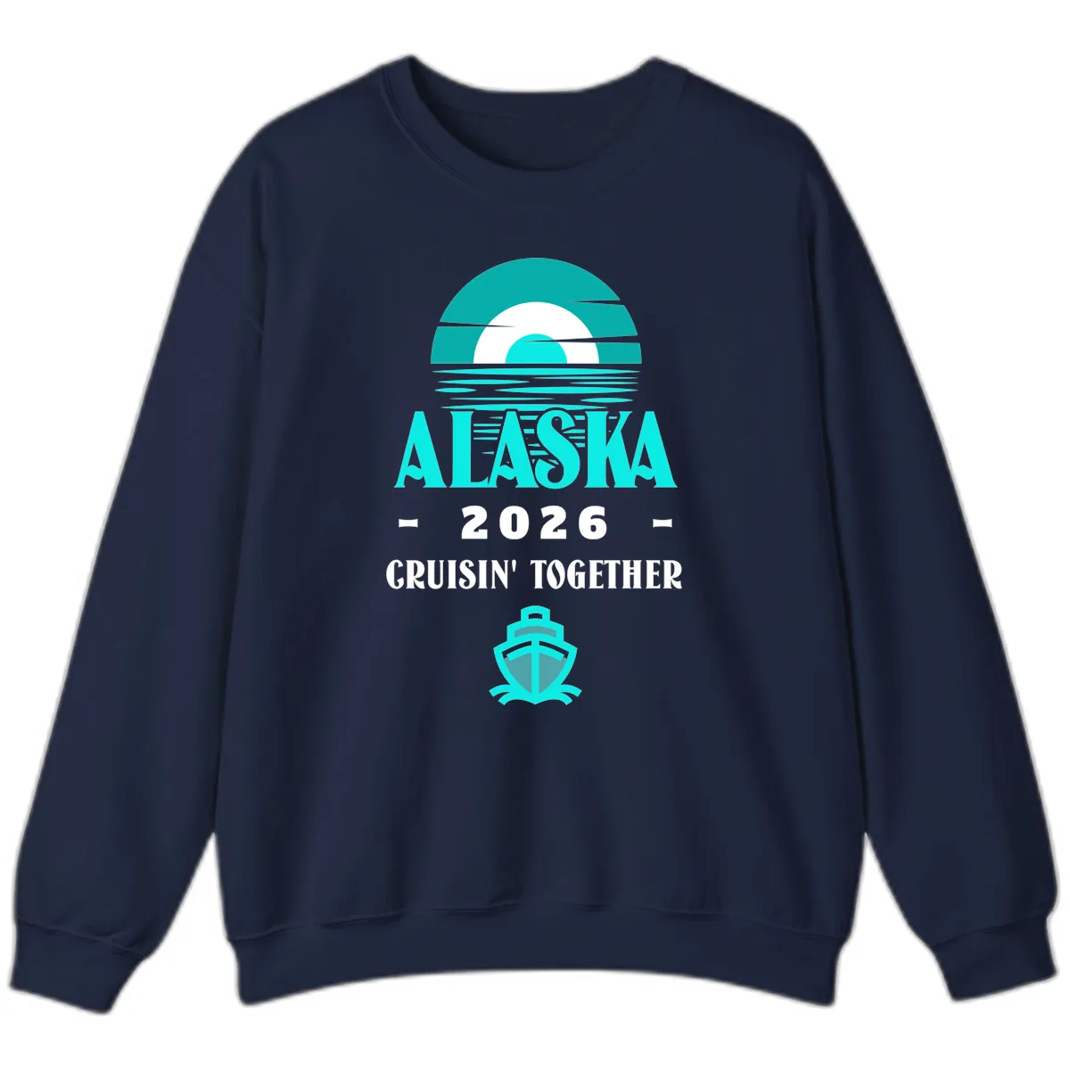 Alaska 2026 Cruisin' Together Scenic Sweatshirt in Navy