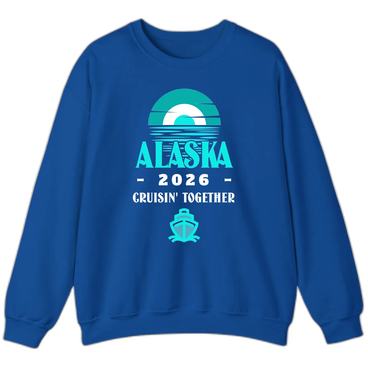 Alaska 2026 Cruisin' Together Scenic Sweatshirt in Royal