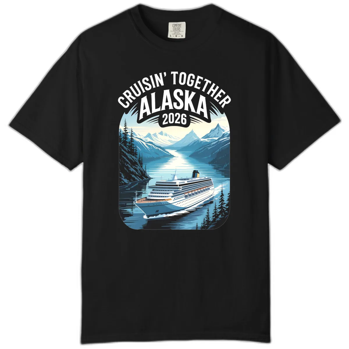 Alaskan Cruise Together 2026 Ship Scenic Comfort Color in Black