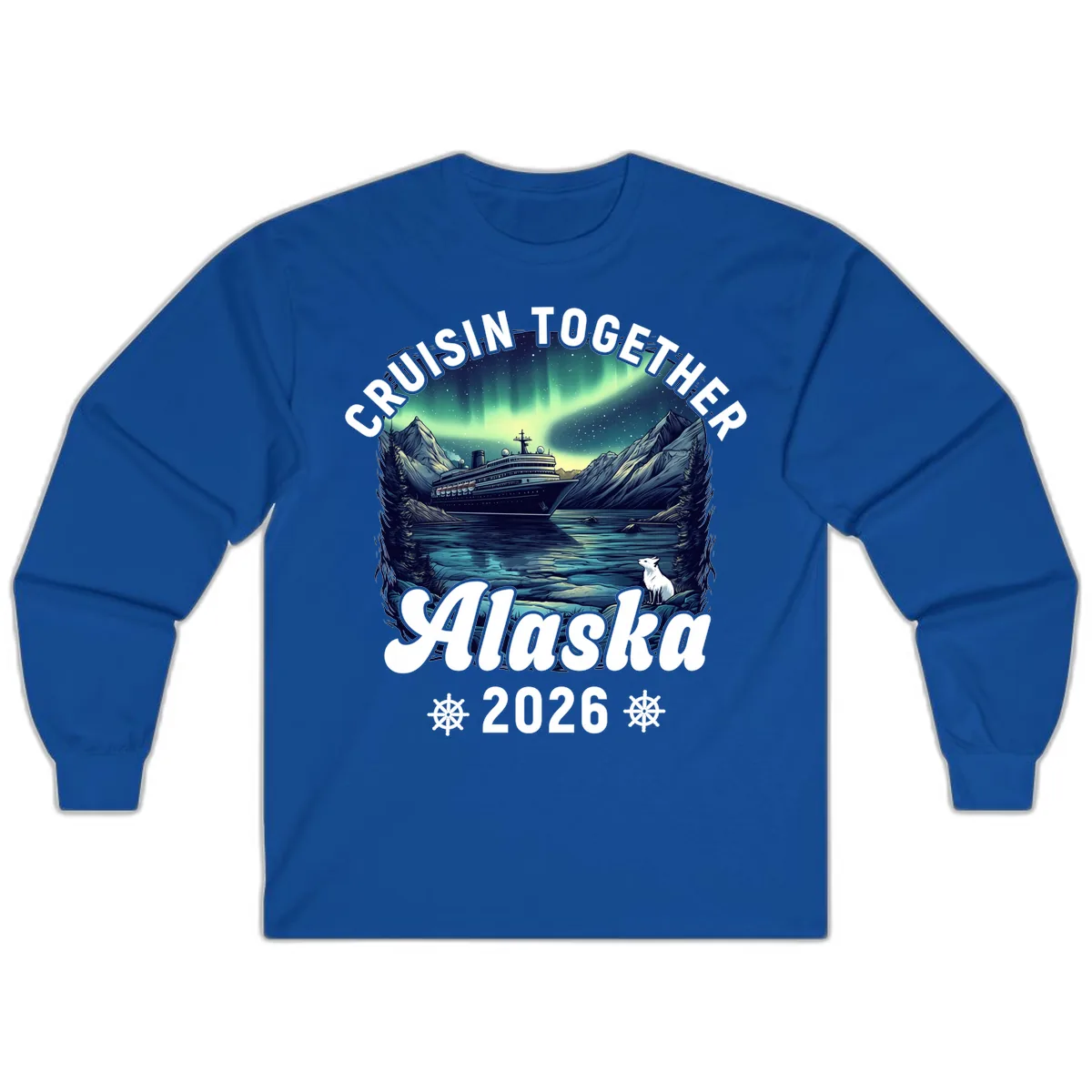 Cruisin Together Alaska 2026 Cruise Ship Long Sleeve in Royal