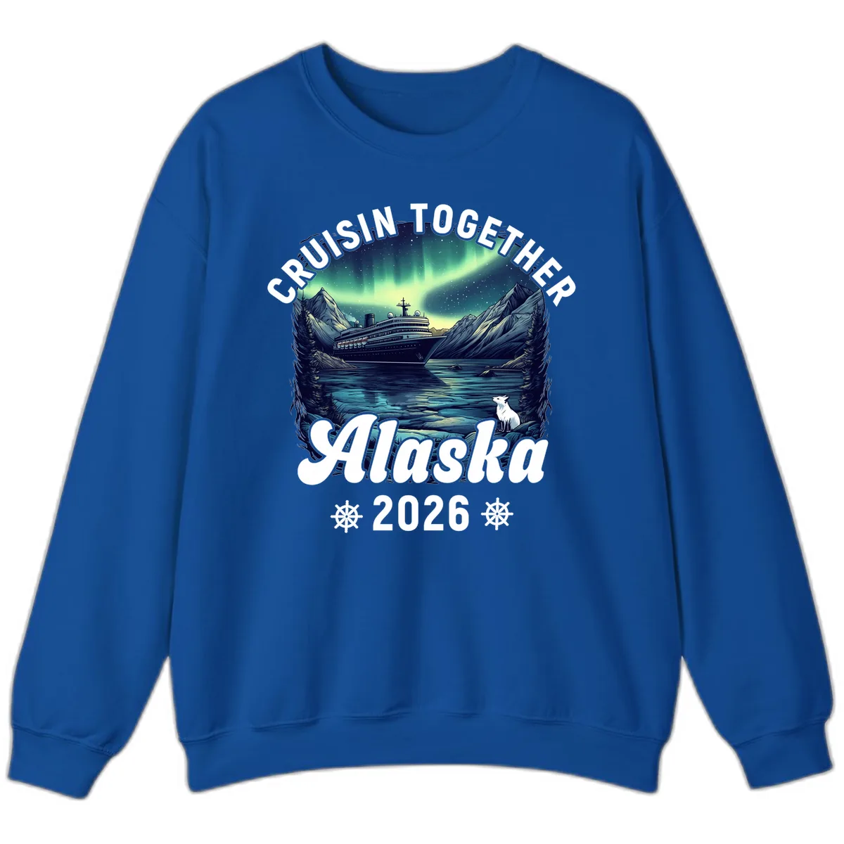 Cruisin Together Alaska 2026 Cruise Ship Sweatshirt in Royal