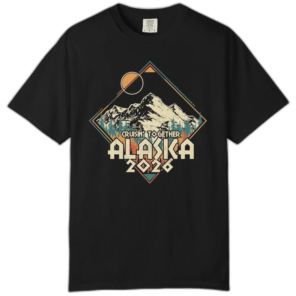 Cruisin' Together Alaska 2026 Mountain Frame Comfort Color in Black