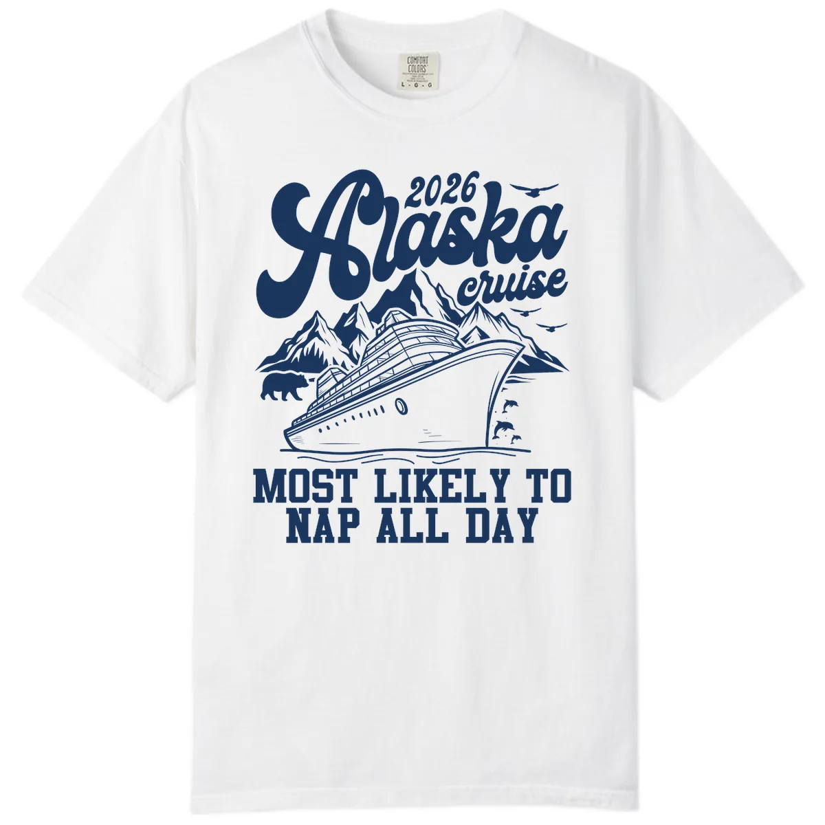 2026 Alaska Cruise Nap Day Scenic Comfort Color in White