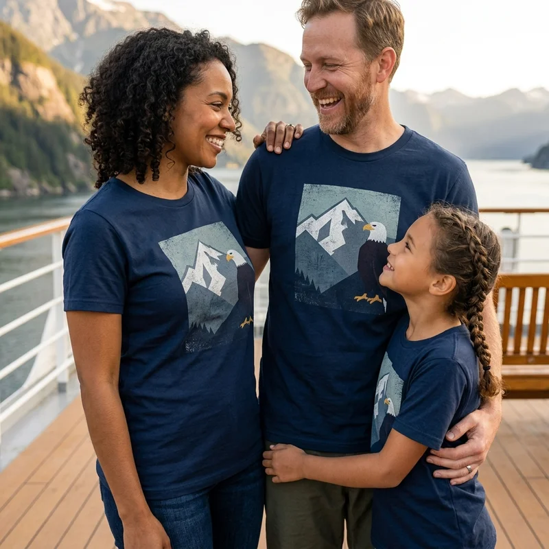 Matching Alaska Cruise Shirts