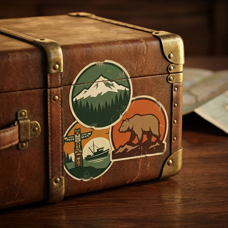 Vintage Alaska Travel Poster Shirts