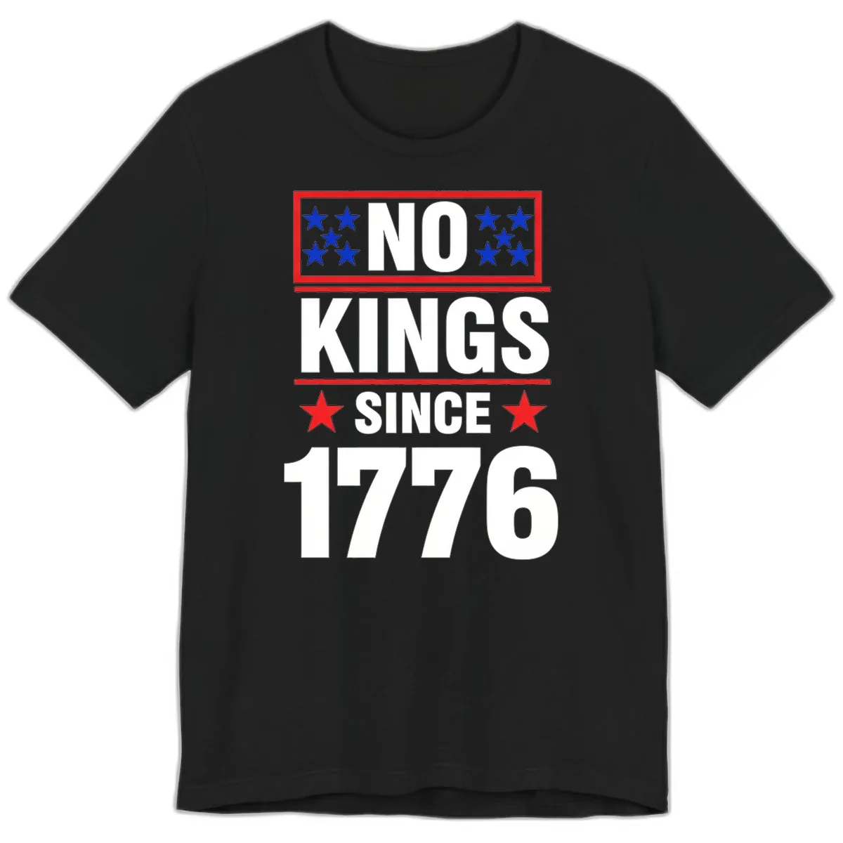 No Kings Since 1776 Patriotic Independence Premium T-Shirt in Black