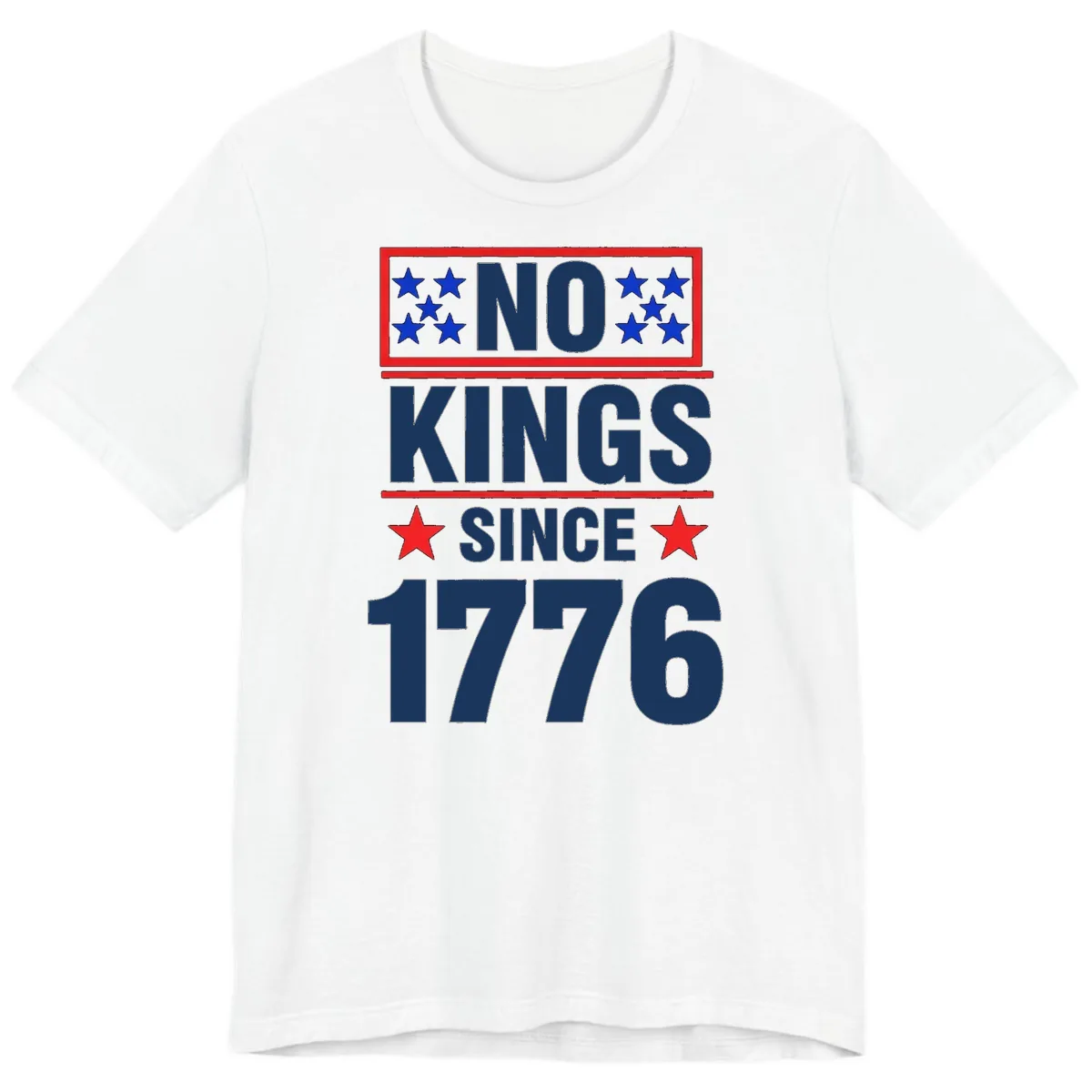 No Kings Since 1776 Patriotic Independence Premium T-Shirt in White