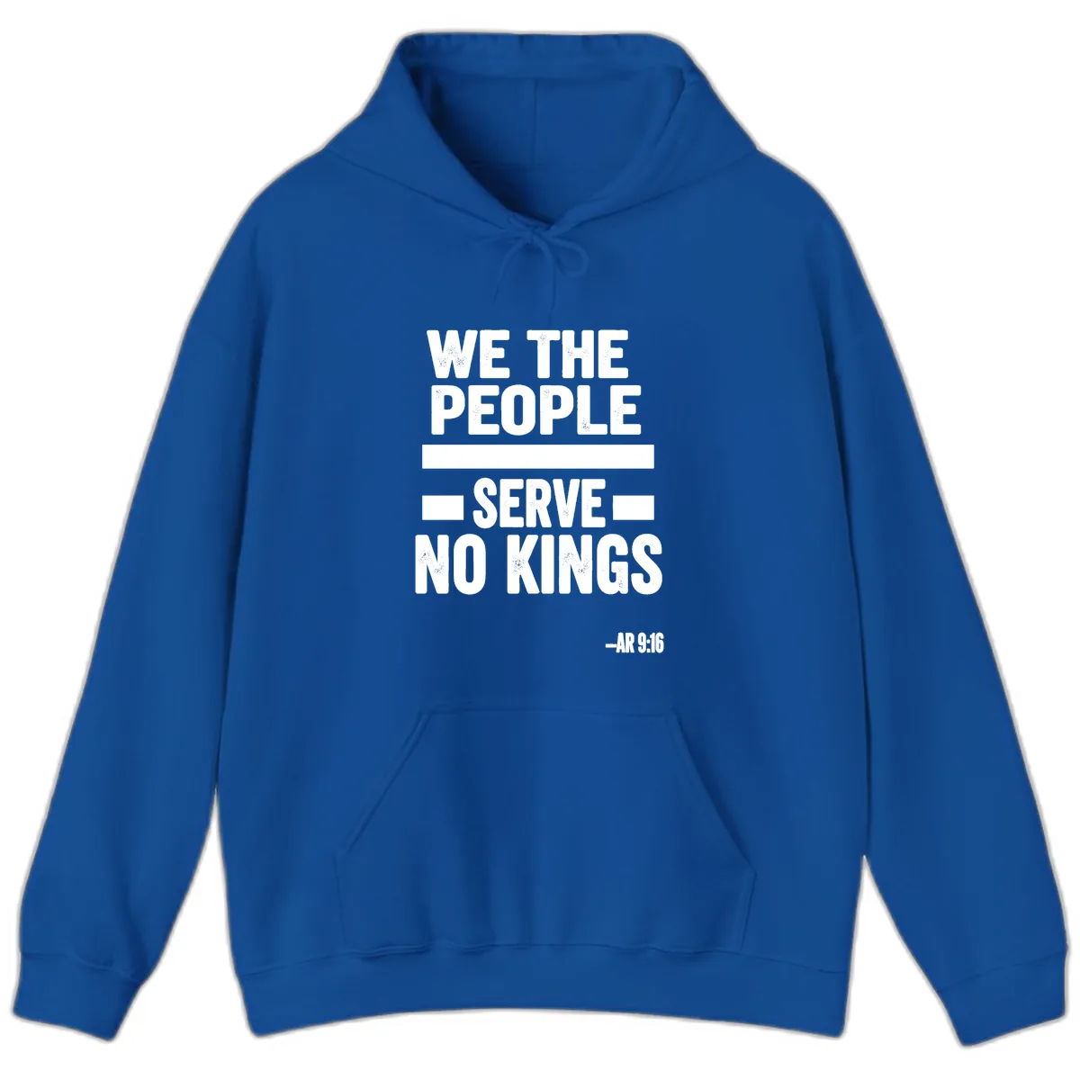 We The People Serve No Kings Freedom Hoodie in Royal