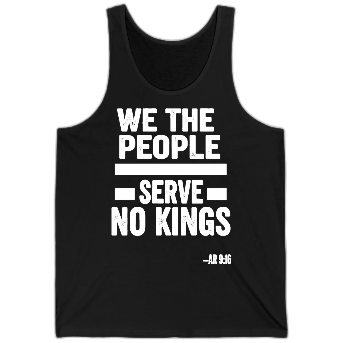 We The People Serve No Kings Freedom Tank in Black