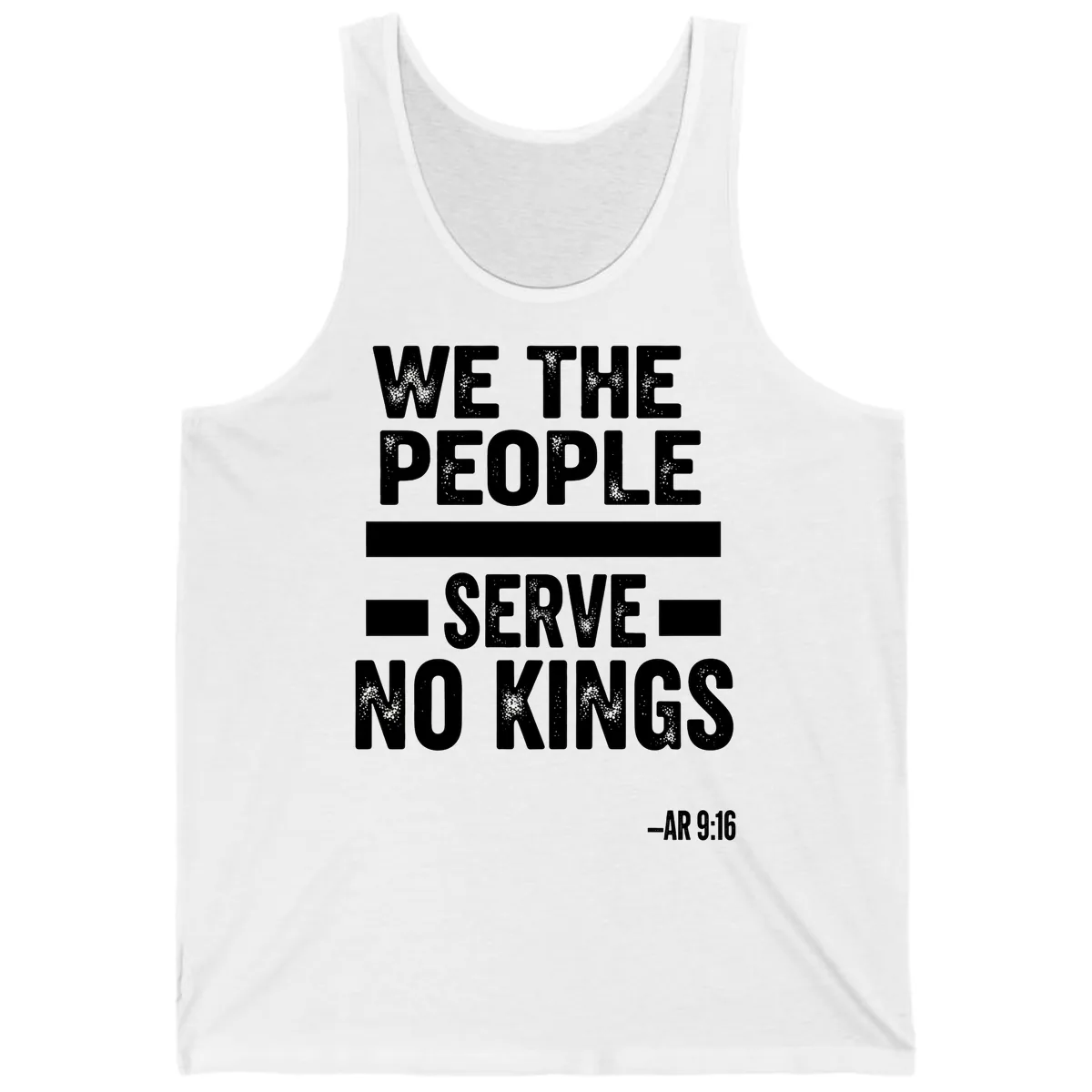 We The People Serve No Kings Freedom Tank in White