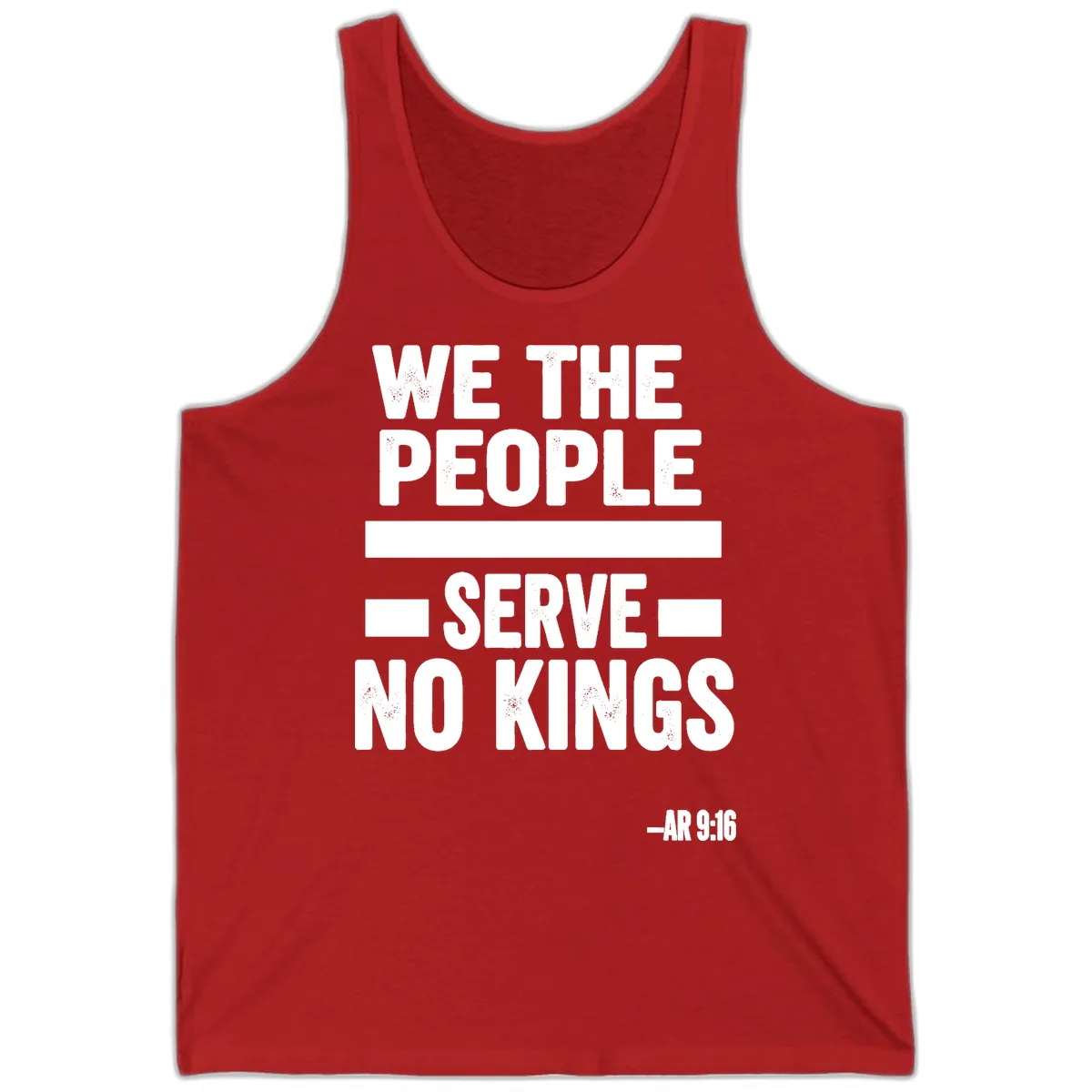We The People Serve No Kings Freedom Tank in Red