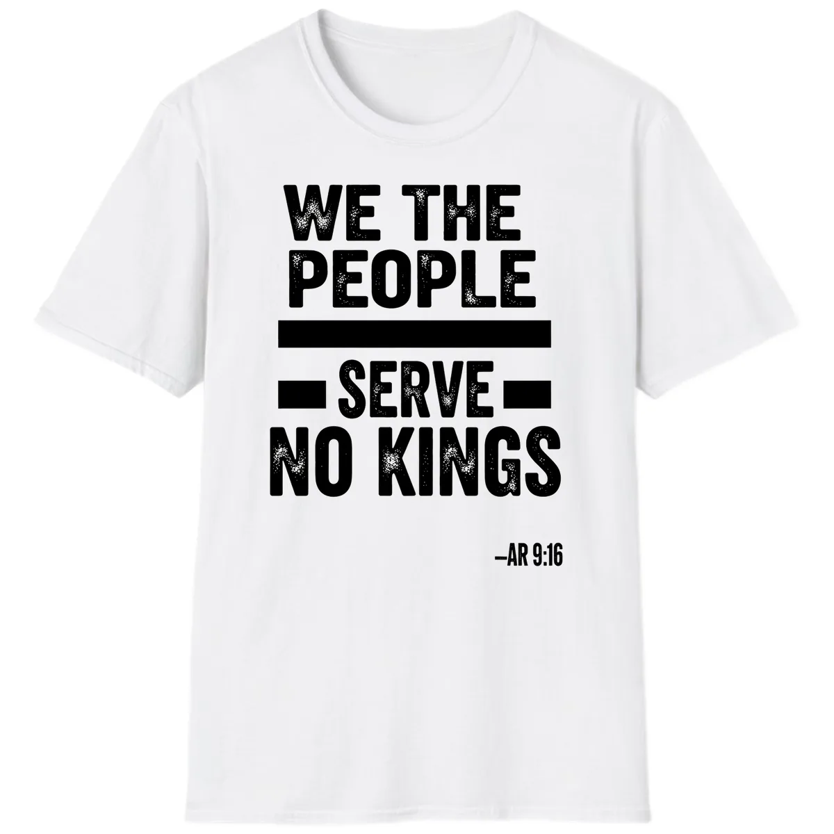 We The People Serve No Kings Freedom T-Shirt in White