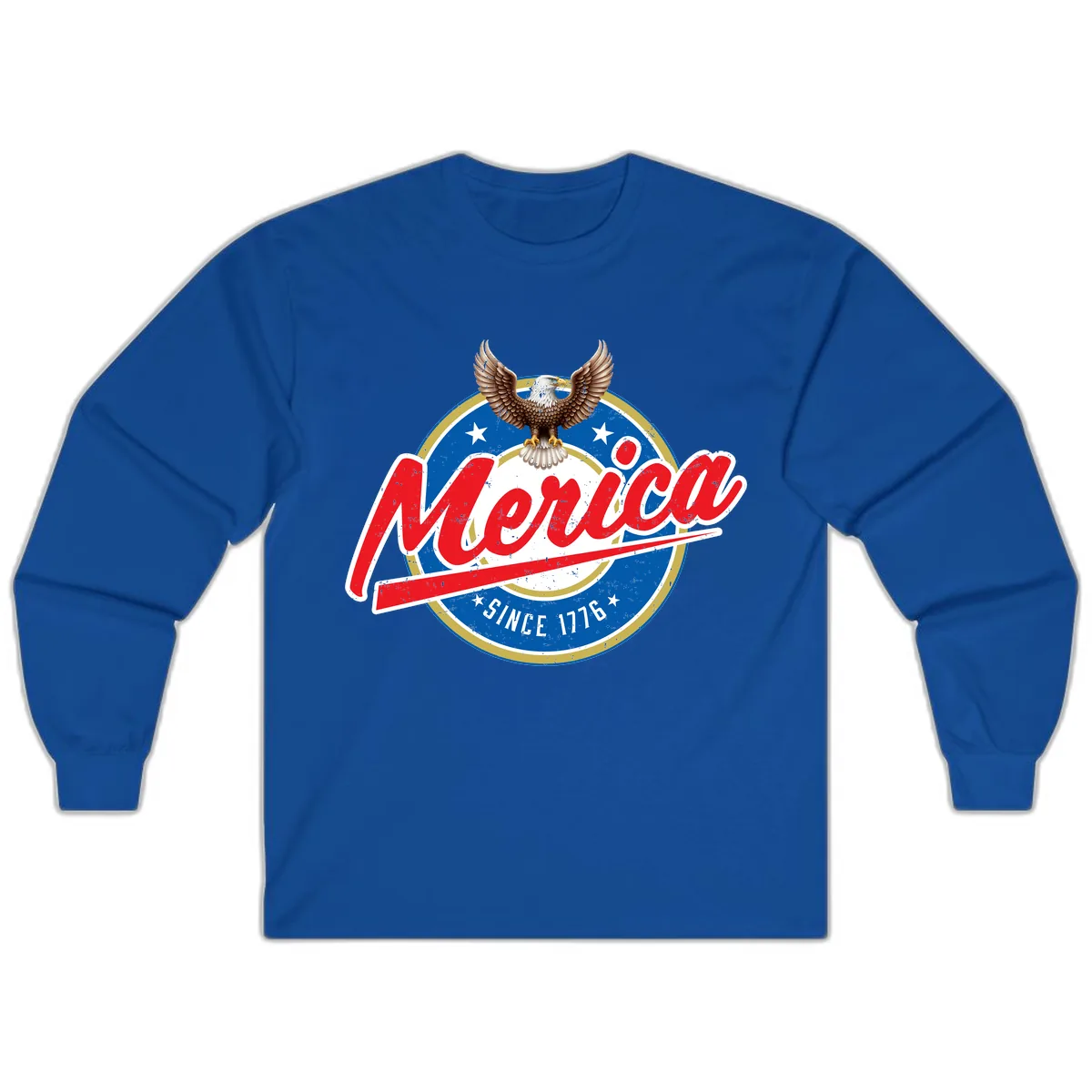 Merica Since 1776 Eagle Badge Long Sleeve in Royal