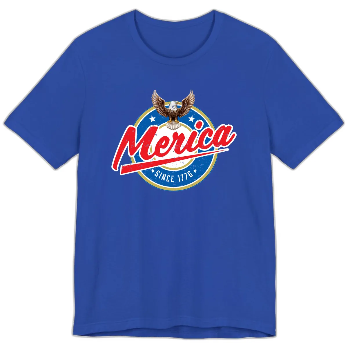 Merica Since 1776 Eagle Badge Premium T-Shirt in True Royal