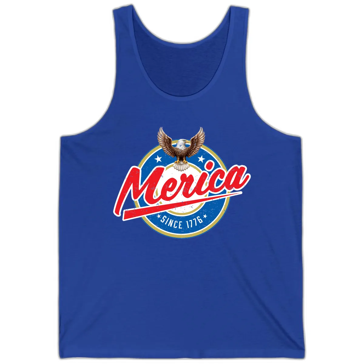 Merica Since 1776 Eagle Badge Tank in True Royal
