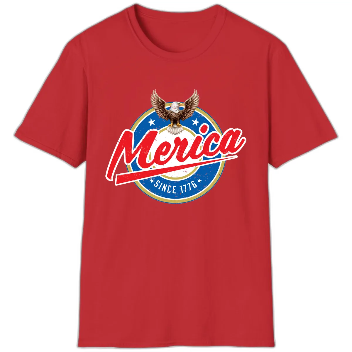 Merica Since 1776 Eagle Badge T-Shirt in Red