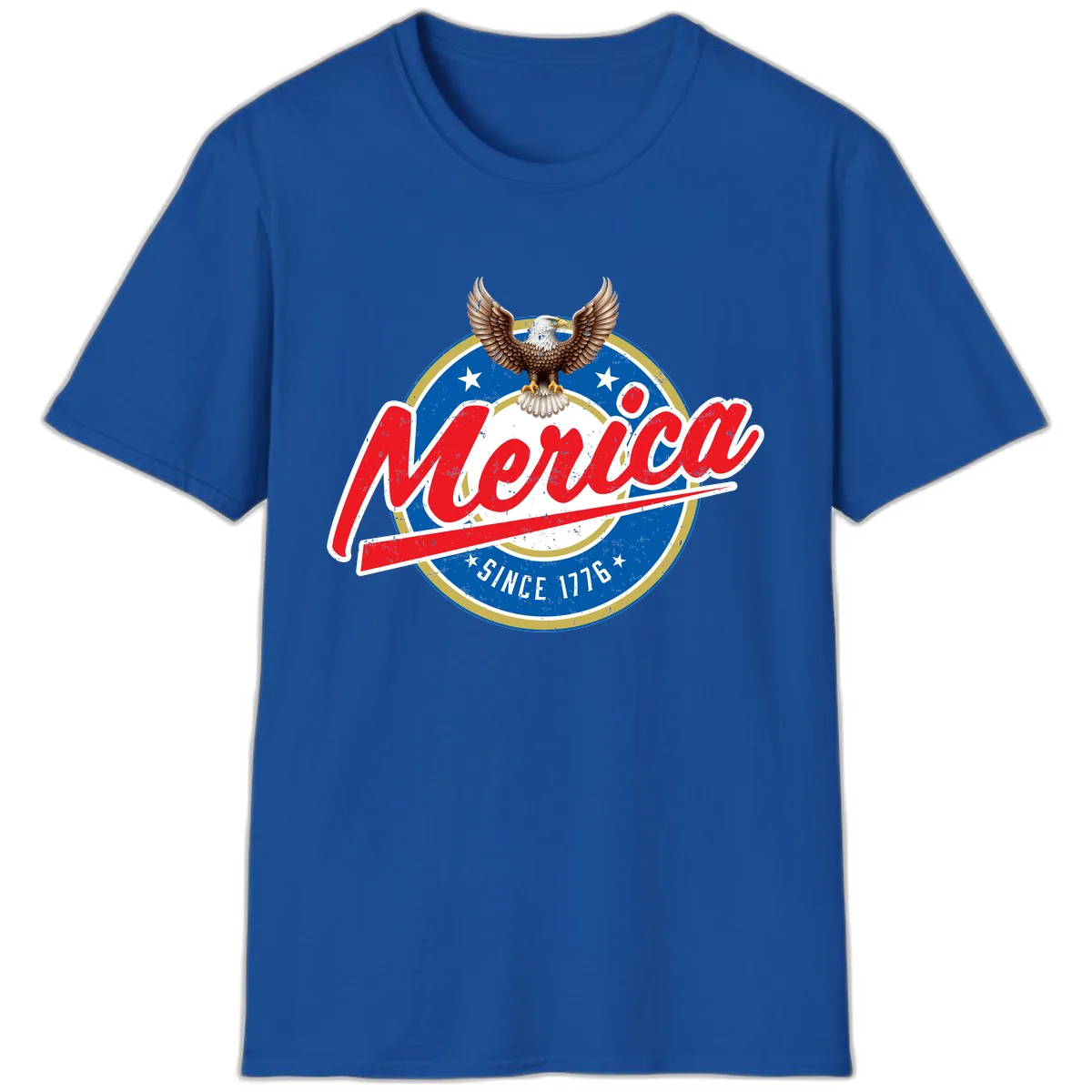 Merica Since 1776 Eagle Badge T-Shirt in Royal