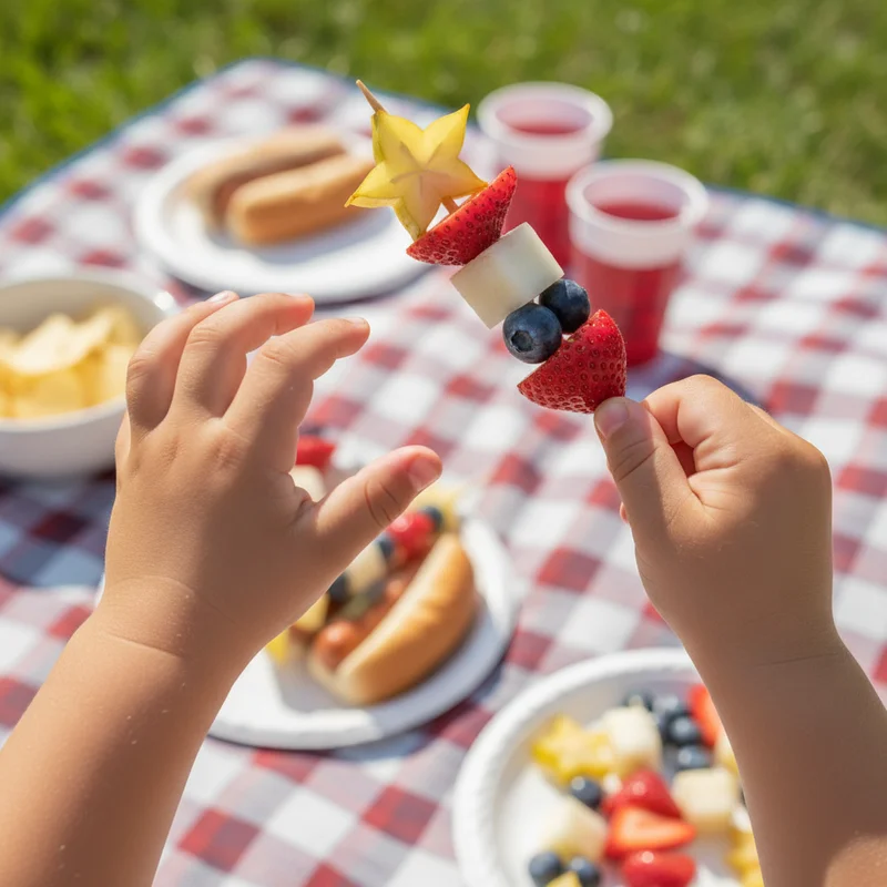 15 Red White and Blue Snacks Kids Will Love