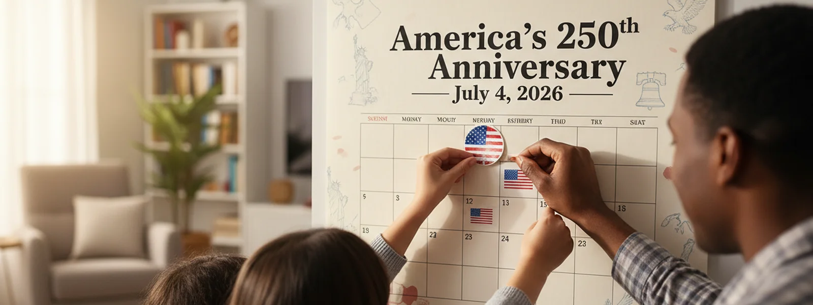 How to Start a Family 250th Anniversary Countdown - America 250 Shirt Co