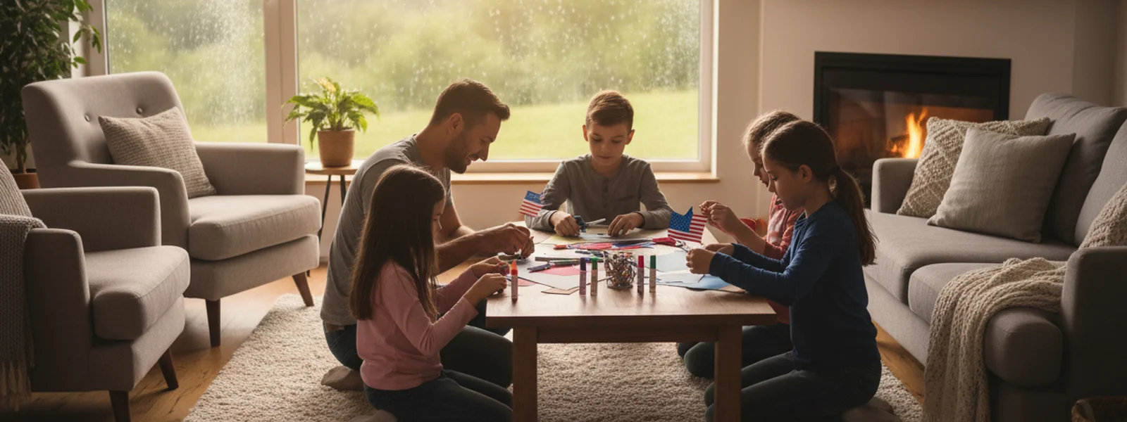 Indoor Patriotic Activities for Rainy Days with Kids - America 250 Shirt Co