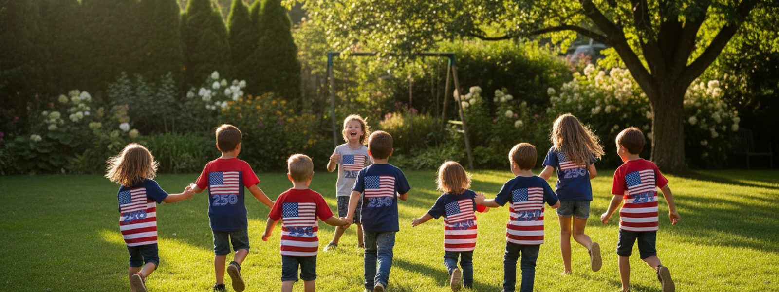 Matching Patriotic Outfits for Siblings and Cousins - America 250 Shirt Co