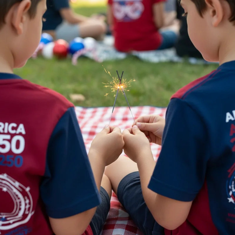 Matching Patriotic Outfits for Siblings and Cousins - America 250 Shirt Co