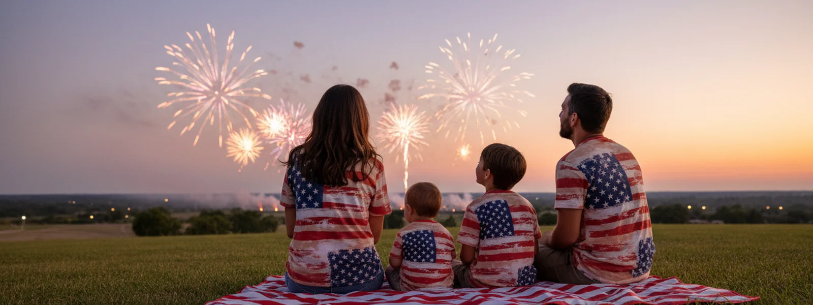 Patriotic Outfit Ideas for Family Fireworks Viewing - America 250 Shirt Co
