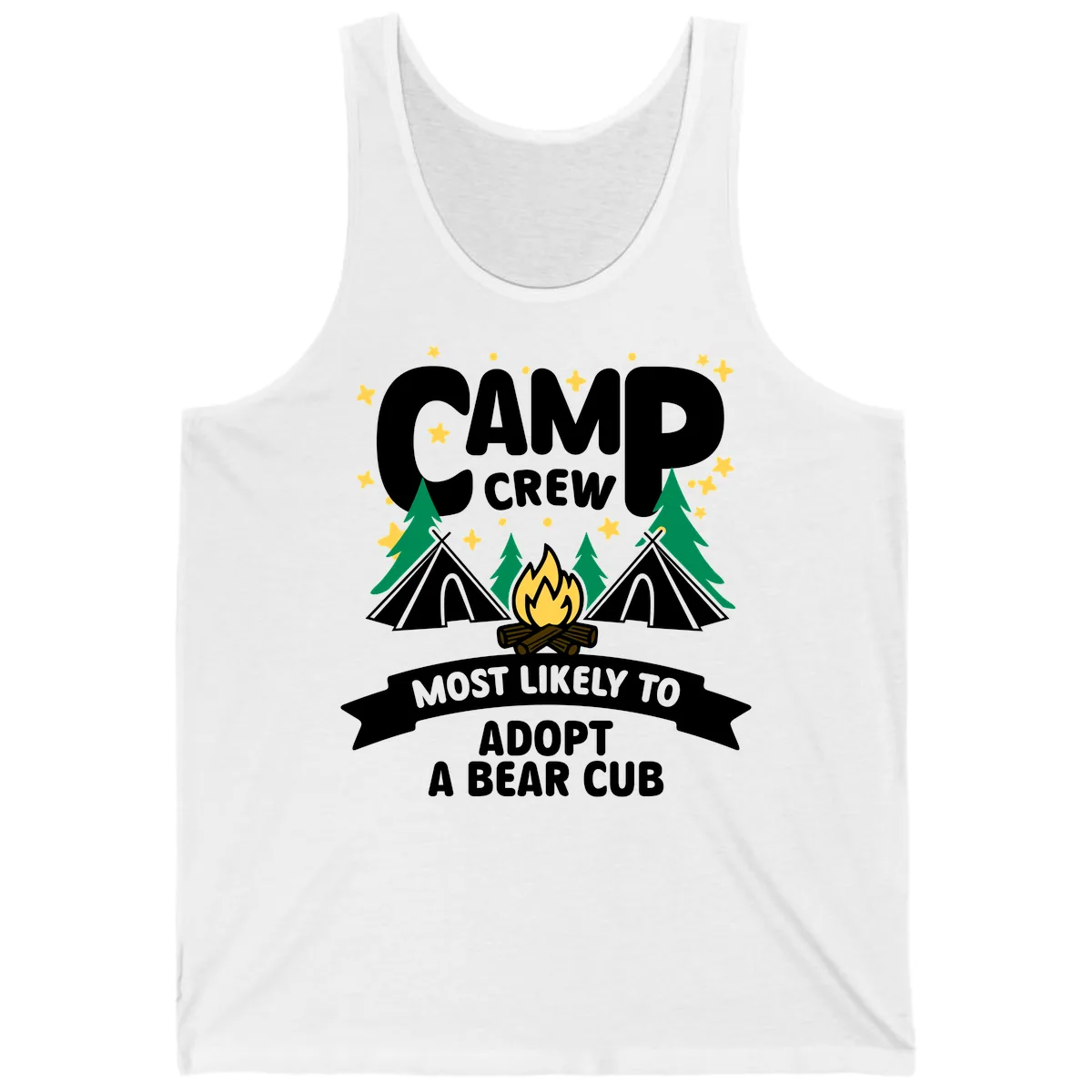 Camp Crew Bear Cub Adoption Tank in White