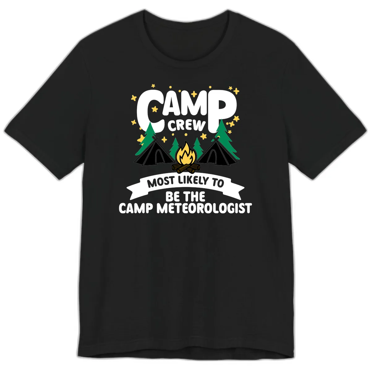 Camp Crew Most Likely Meteorologist Premium T-Shirt in Black