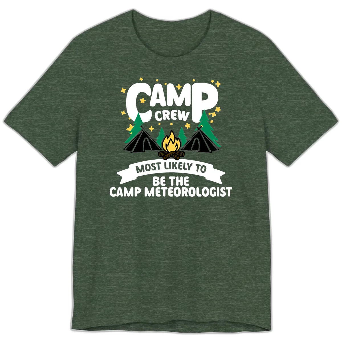 Camp Crew Most Likely Meteorologist Premium T-Shirt in Heather Forest