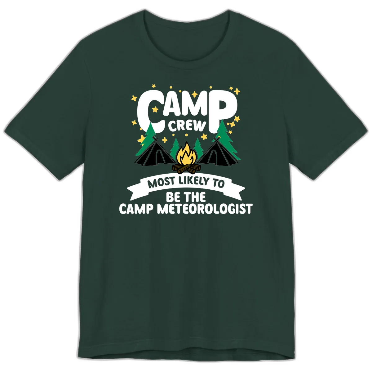 Camp Crew Most Likely Meteorologist Premium T-Shirt in Forest