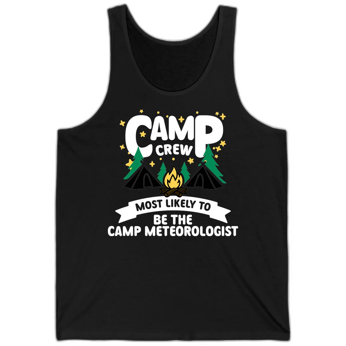 Camp Crew Most Likely Meteorologist Tank in Black