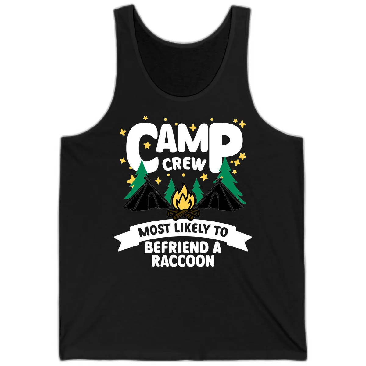 Camp Crew Most Likely Raccoon Tank in Black