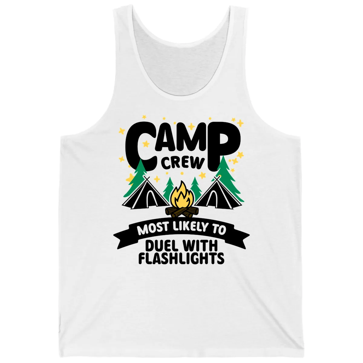 Camp Crew Flashlight Duel Tank in White