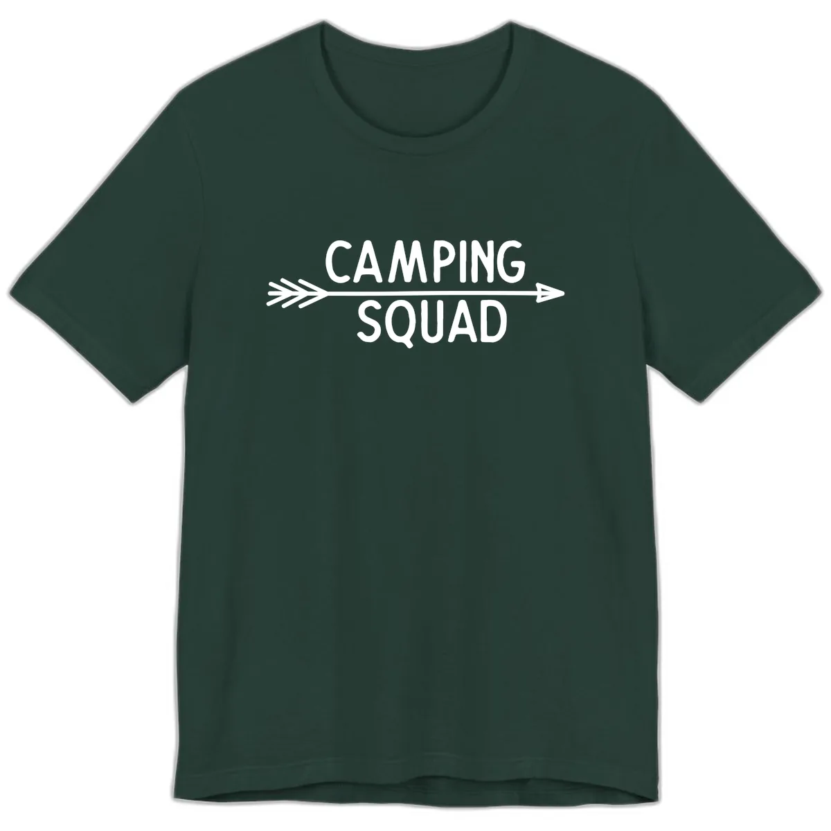 Camping Squad Arrow Premium T-Shirt in Forest