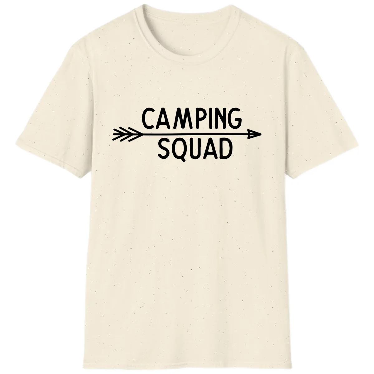 Camping Squad Arrow T-Shirt in Natural