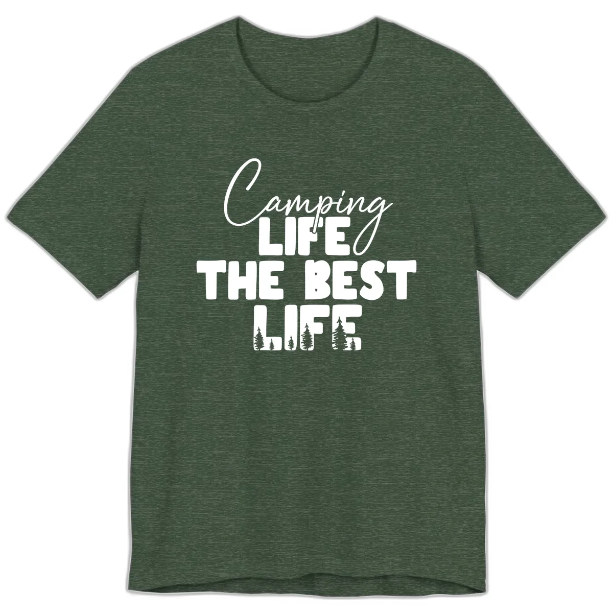 Camping Life The Best Life Premium T-Shirt in Heather Forest
