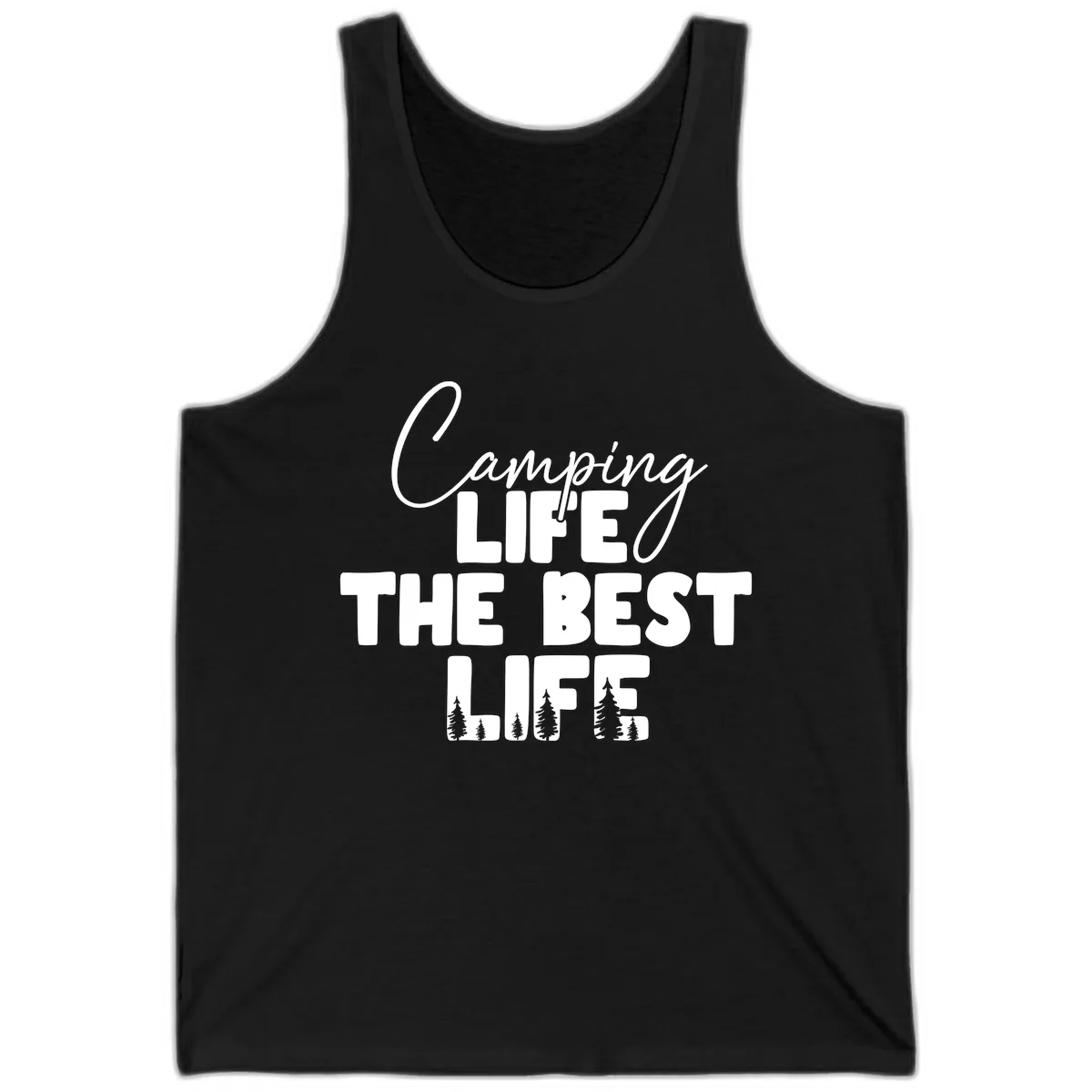 Camping Life The Best Life Tank in Black