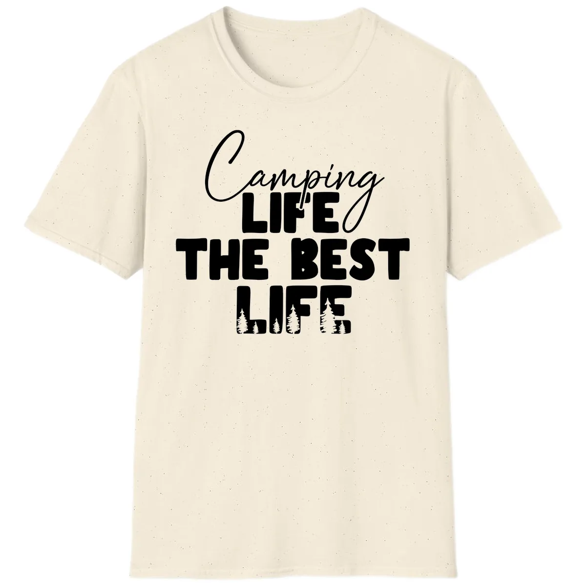 Camping Life The Best Life T-Shirt in Natural