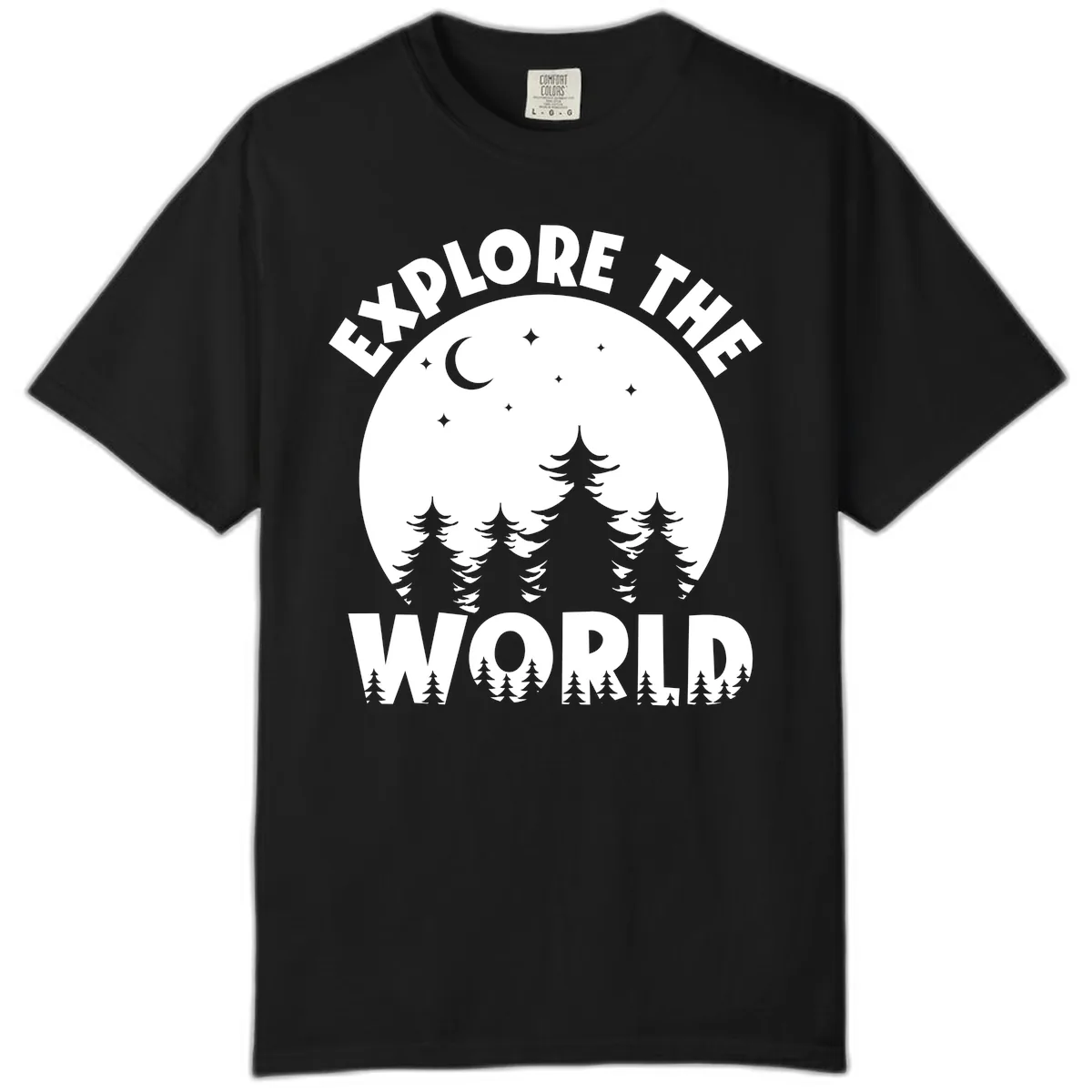 Explore The World Forest Night Comfort Color in Black