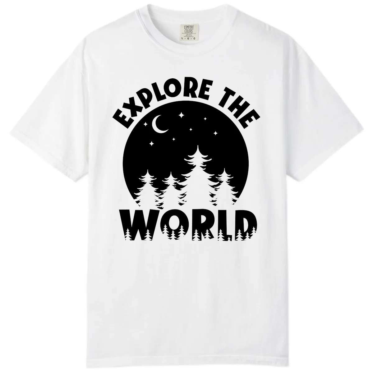 Explore The World Forest Night Comfort Color in White