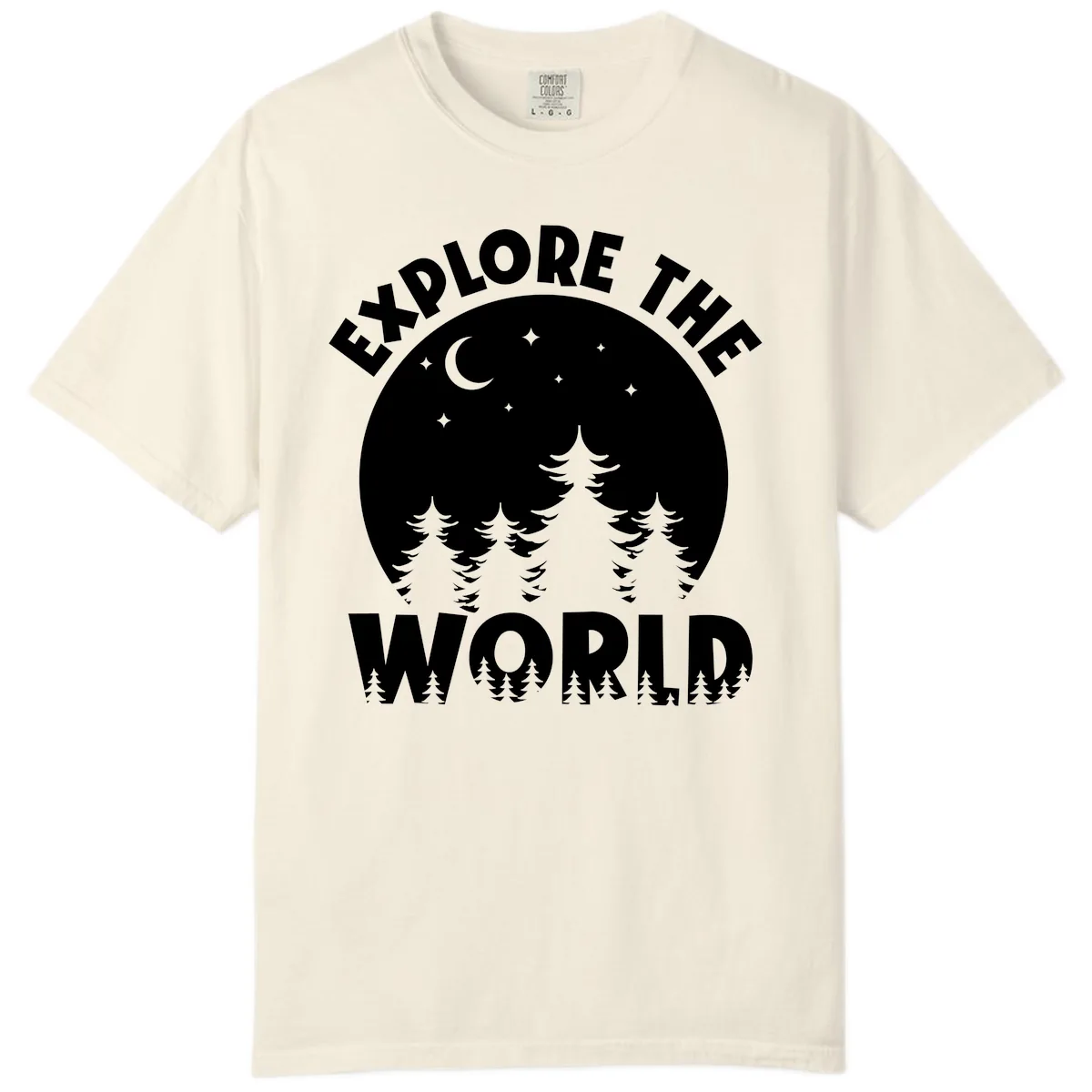 Explore The World Forest Night Comfort Color in Ivory