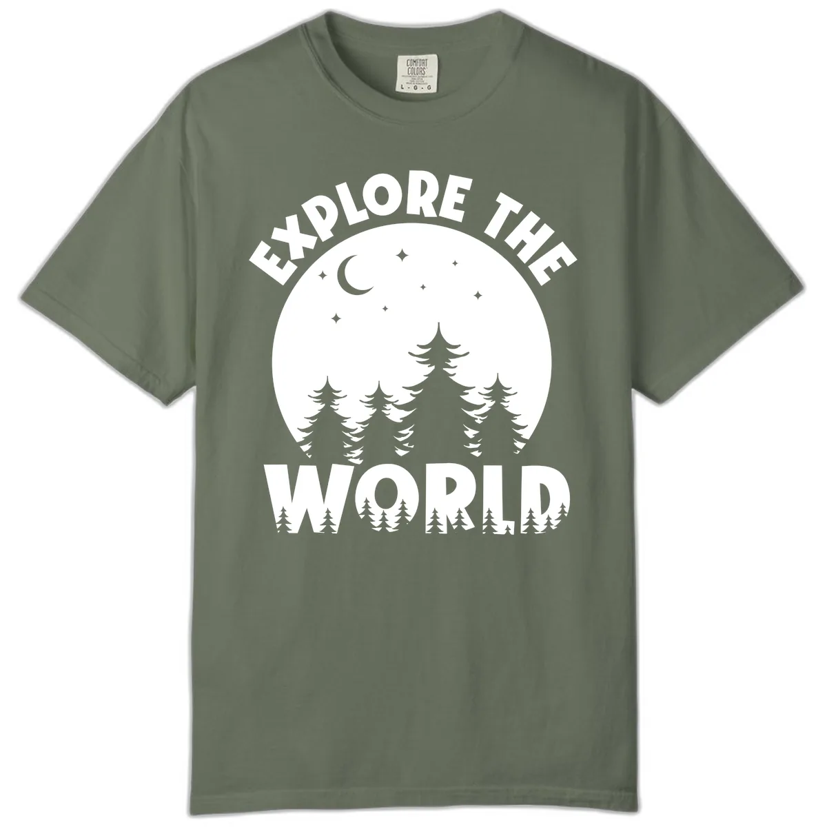 Explore The World Forest Night Comfort Color in Moss
