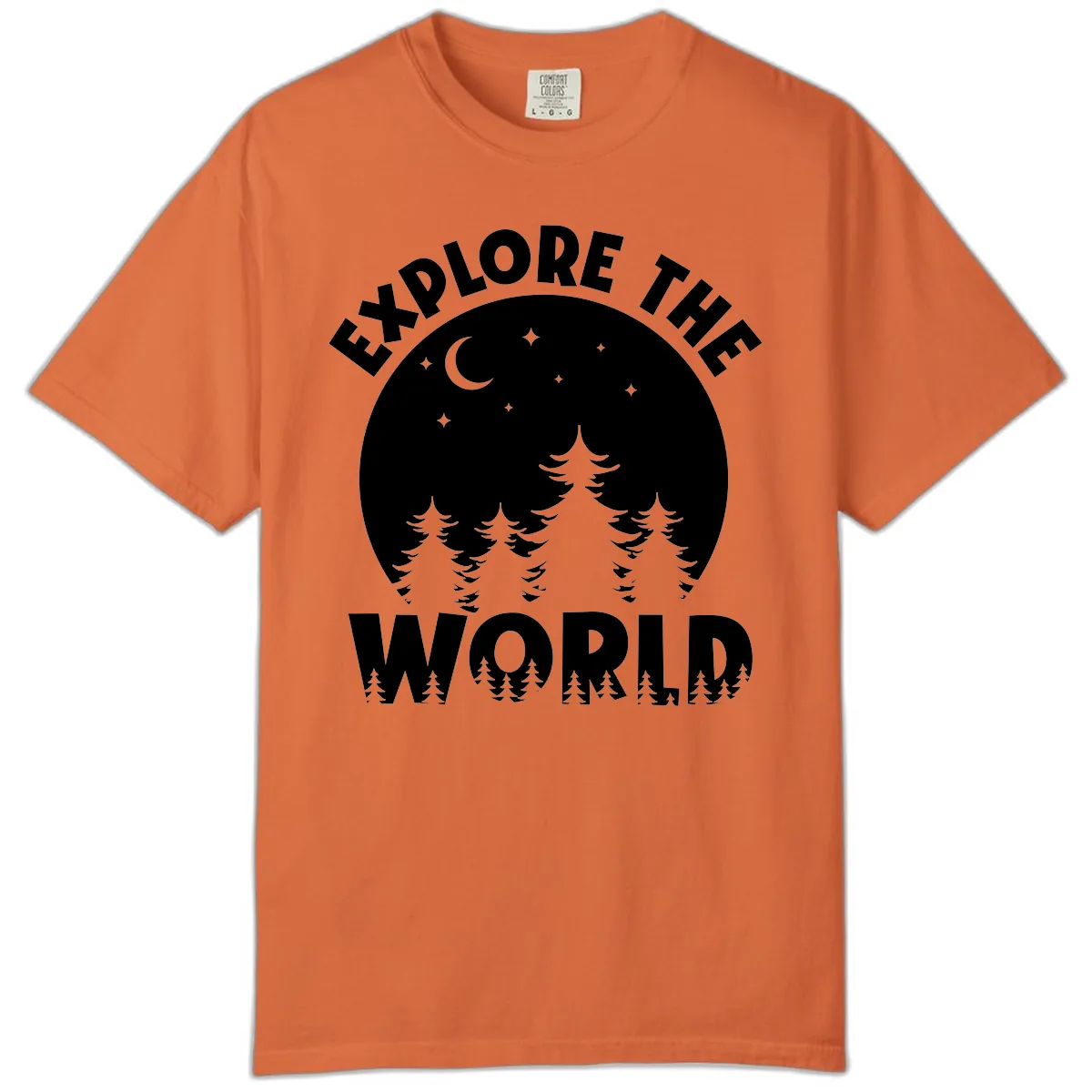 Explore The World Forest Night Comfort Color in Burnt Orange